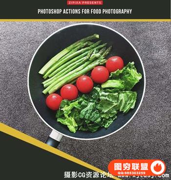 美食摄影师必备调色动作 Actions for Food Photography