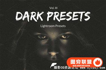 黑暗冷色调Lightroom预设 Lightroom Presets - Dark Presets III