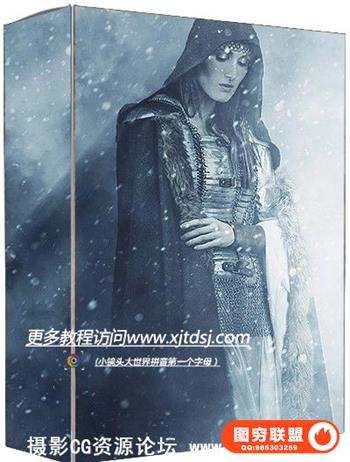 超酷暴风雪PS动作 Blizzard Photoshop Action（附视频教程）