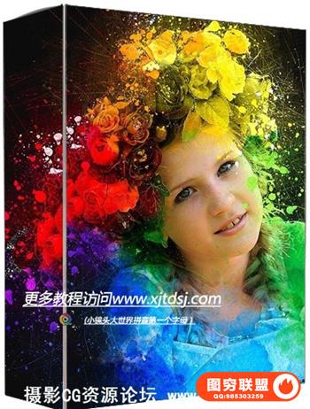 水彩数字艺术PS动作 Digital Art Photoshop Action（附视频教程）