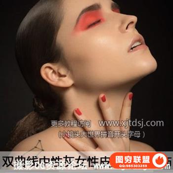 PS双曲线中性灰女性皮肤美容修饰视频教程1 - 3