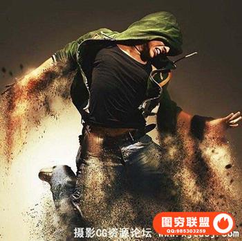 超酷的沙尘暴动作 SandStorm Photoshop Action 附教程