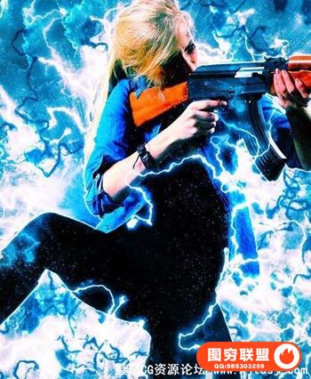 PS超酷光效闪电能量特效PS动作（附视频教程）