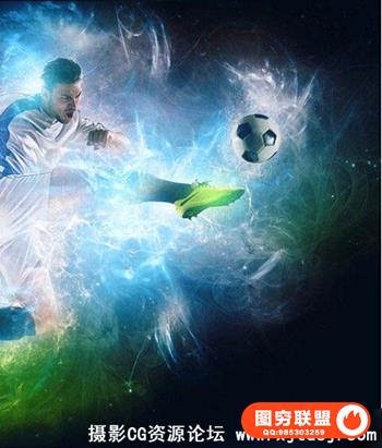 超酷光效烟雾特效动作 Energy Photoshop Action(附教程)