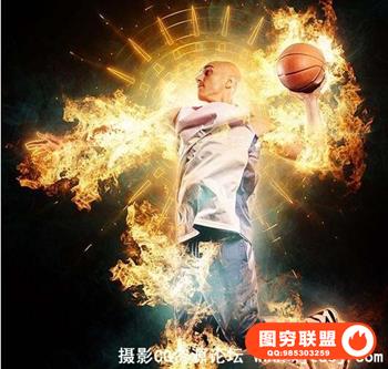 超酷光效火焰燃烧PS动作SunDance Photoshop Action(附视频教程)