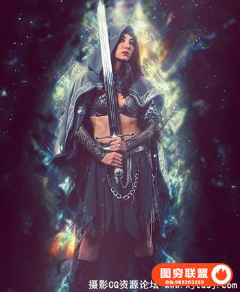 超酷宇宙光效特效PS动作 Universe Photoshop Action（附视频教程）