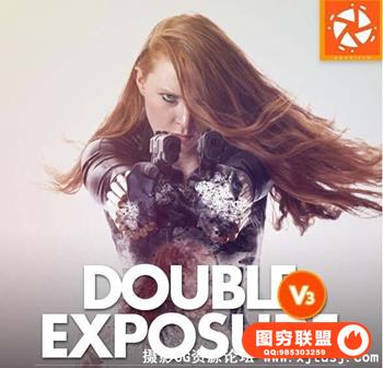 超酷双重曝光PS动作 Double Exposure V3 Action（附视频教程）