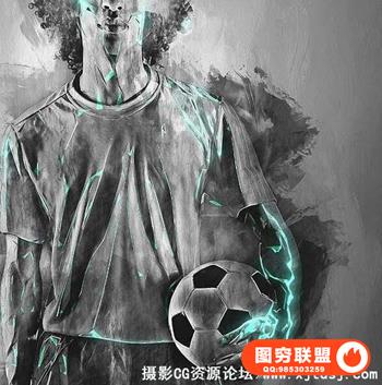 硬派绘画光影PS特效动作 Flex Photoshop Action（附视频教程）