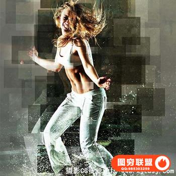 晶格像素化粉碎PS特效动作 Shred Action（附视频教程）