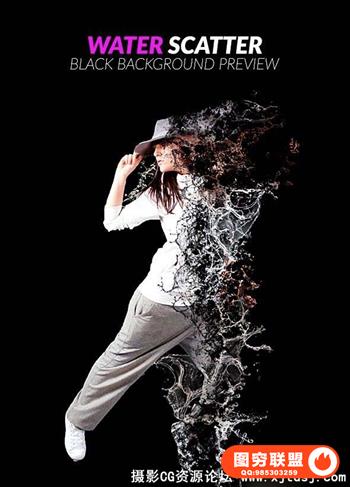 水花飞溅特效动作 Water Scatter（附教程）