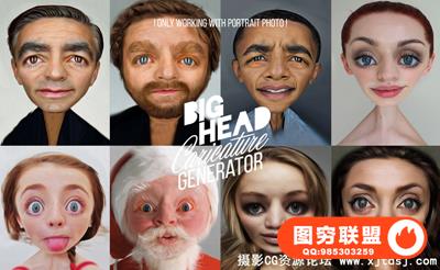 卡通漫画特效动作 BIGHEAD Caricature Generator（附视频教程）