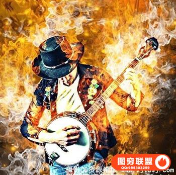 杂志海报封面火焰烟雾动作 Fire Photoshop Action（附教程）