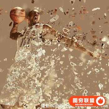 多边形碎片爆炸特效PS动作 Polygons Exposure（附教程）