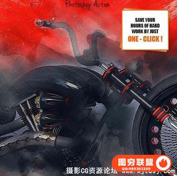 创意艺术绘画PS动作 Creative Art Photoshop Action（附教程）