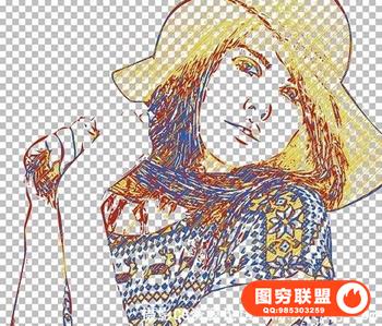 透明矢量轮廓动作Transparent Vector Outline Action(附视频教程)