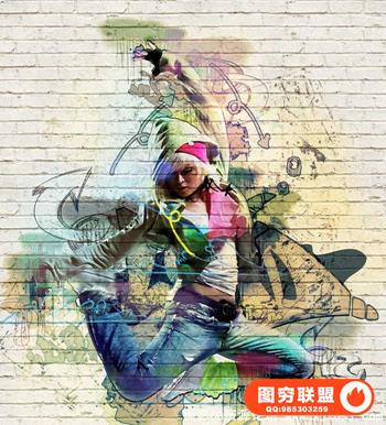 街头艺术绘画PS动作 Street Art Photoshop Action（附视频教程）