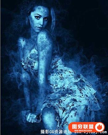 彩色烟雾PS特效动作 Color Smog Photoshop Action（附教程）