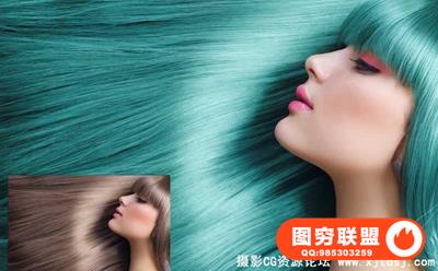 摄影后期化妆和发型PS动作 （含视频教程）