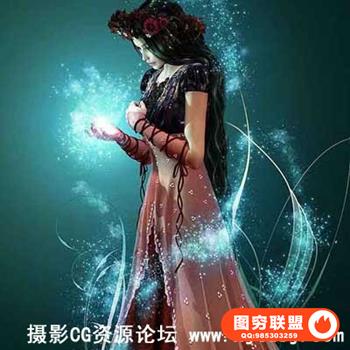 超酷梦幻粒子光效PS动作Magic Dust Photoshop Action（附视频教程）