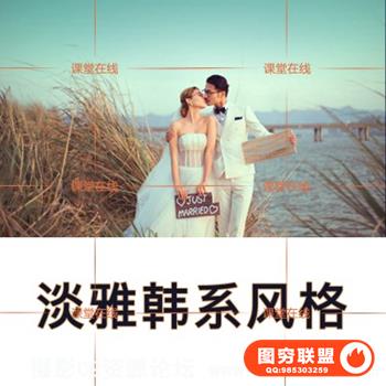 Photoshop韩系风格婚纱照调色中文视频教程