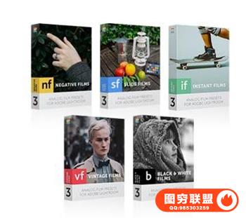 怀旧电影胶片Films第三代Lightroom预设/ACR预设完整5套装