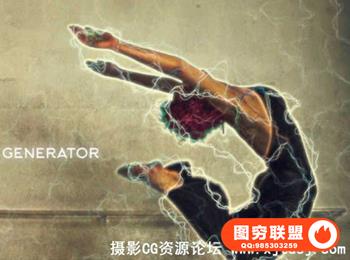 唯美闪电放电艺术特效PS动作