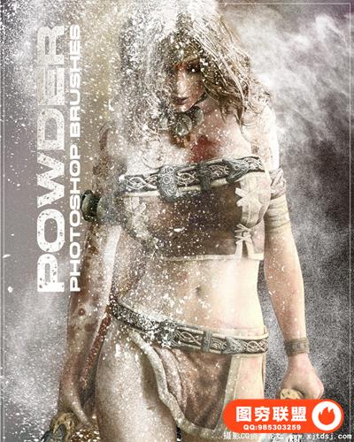 Rons 高清粉尘笔刷Powder.PS.Brushes