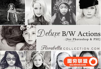 欧美大师Florabella BW Actions豪华黑白PS动作超多预览图