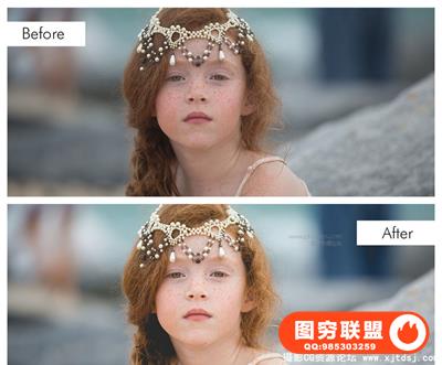 欧美儿童摄影工作室后期调色Lightroom预设 整洁清新的儿童LR预设36组