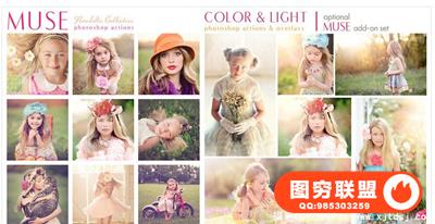 国外大师级后期PS调色动作Florabella Muse Photoshop Actions