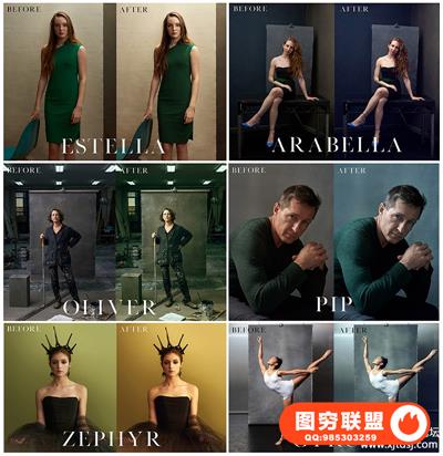 The Portrait Masters肖像大师-Felix Kunze的肖像收藏Photoshop动作和教程