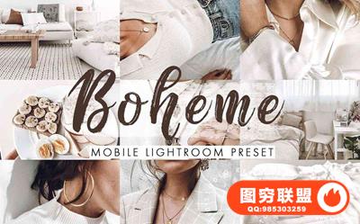 室内外产品人像后期手机版lr预设 Boheme Mobile Lightroom Presets