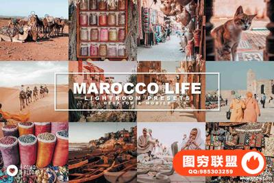 摩洛哥旅旅拍人像棕色INS流行色LR预设Marocco Life lightroom presets