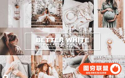 人像增强高级灰白色调Lightroom预设/移动APP预设 42. Better White