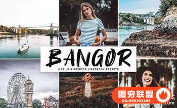 明亮喜怒无常城市旅拍LR预设+手机lr预设 Bangor Lightroom Presets