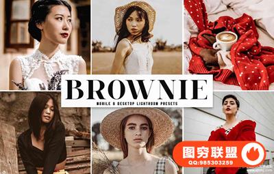 巧克力布朗尼人像Lightroom预设/APP预设 Brownie Lightroom Presets