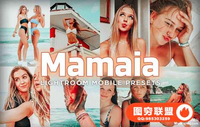 暖色调旅拍人像手机版Lightroom预设 Mobile Lightroom Presets - Mamaia