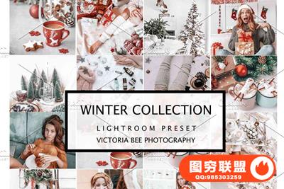冬季圣诞节日Lightroom预设/移动APP预设WINTER LIGHTROOM PRESETS