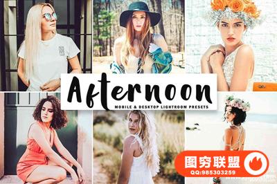 高对比哑光旅拍人像LR预设移动APP预设 Afternoon Lightroom Presets