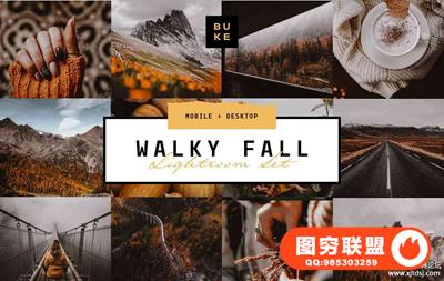 秋季旅拍风光摄影LR预设/移动APP预设 Deep Fall Lightroom Presets