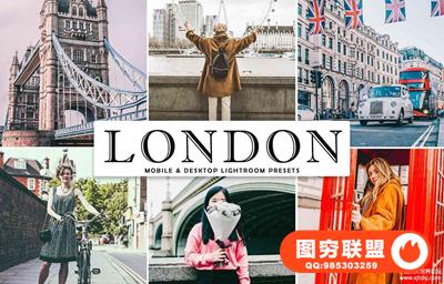 伦敦旅拍胶片人像Lightroom预设/移动APP预设 London Lightroom Presets