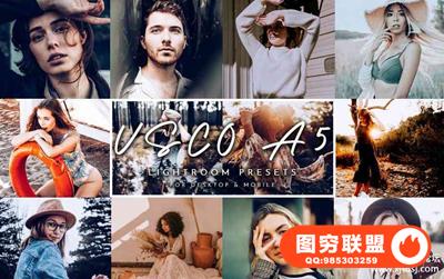 VSCO Cam A5彩色胶片LR预设+移动APP预设 VSCO A5 Lightroom Presets