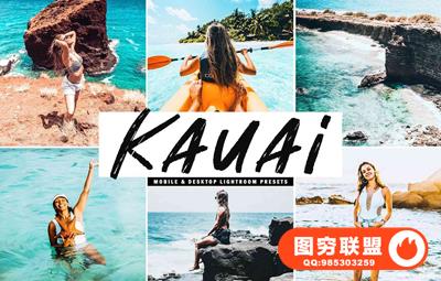 夏威夷旅拍人像Lightroom预设+移动APP预设 Kauai Lightroom Presets