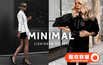 低饱和简约时尚人像LR预设/APP预设 MINIMAL BLOGGER LIGHTROOM PRESETS