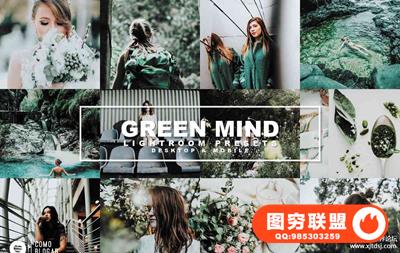 绿色调低饱和胶片预设Lightroom预设 Green Mind Lightroom Presets