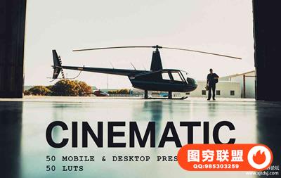 经典电影胶片LR预设/移动APP+LUT预设 Cinematic Lightroom Presets LUTs