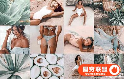 海滩旅拍低饱和胶片手机版LR预设 MALIBU LIGHTROOM MOBILE PRESETS