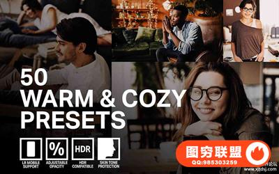 电影情绪人像LR预设+APP预设+LUT预设 Warm & Cozy Lightroom Presets