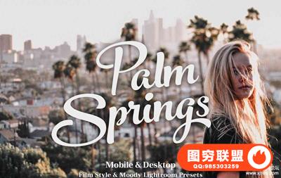 棕榈泉旅拍电影效果LR预设/APP预设 Palm Springs - Lightroom Presets