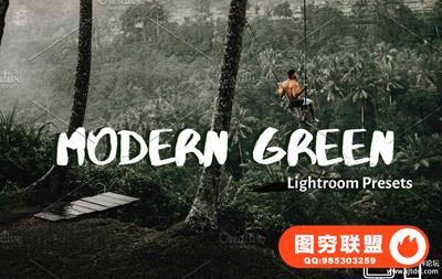 旅拍森系INS人像胶片风LR预设+APP预设 Green Lightroom Presets